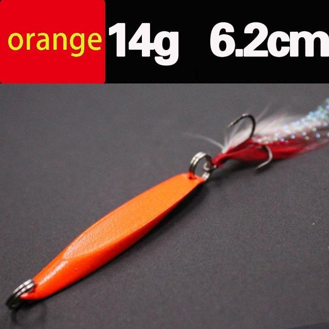 Lures Color Sequins Metal Bass Hard Spoon Bait 7G/10G/14G/20G Jig Lure Baits