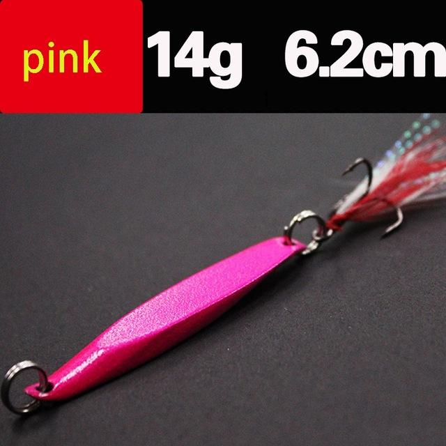 Lures Color Sequins Metal Bass Hard Spoon Bait 7G/10G/14G/20G Jig Lure Baits