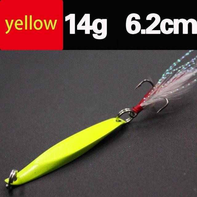 Lures Color Sequins Metal Bass Hard Spoon Bait 7G/10G/14G/20G Jig Lure Baits