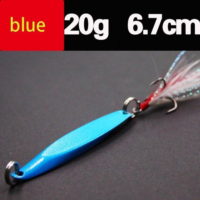 Lures Color Sequins Metal Bass Hard Spoon Bait 7G/10G/14G/20G Jig Lure Baits