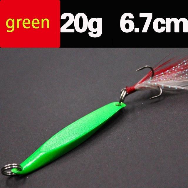 Lures Color Sequins Metal Bass Hard Spoon Bait 7G/10G/14G/20G Jig Lure Baits