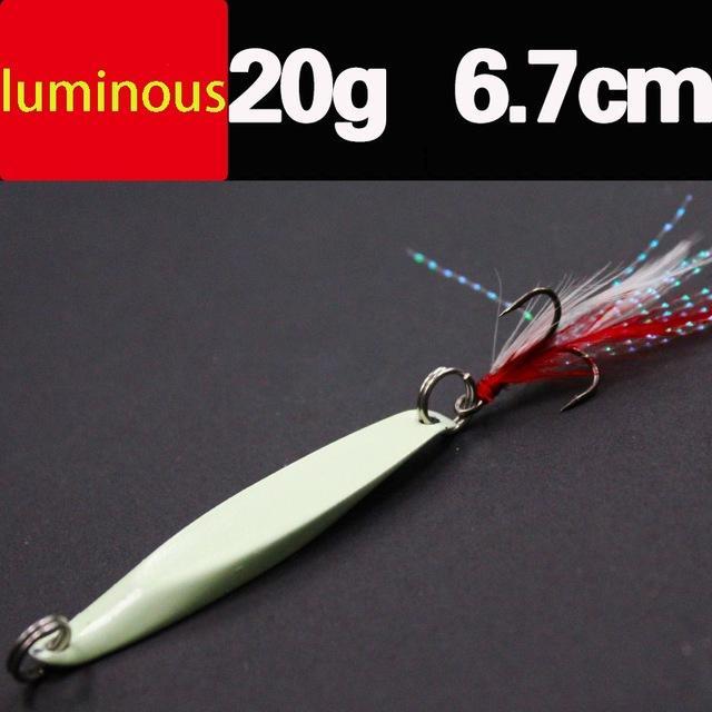 Lures Color Sequins Metal Bass Hard Spoon Bait 7G/10G/14G/20G Jig Lure Baits