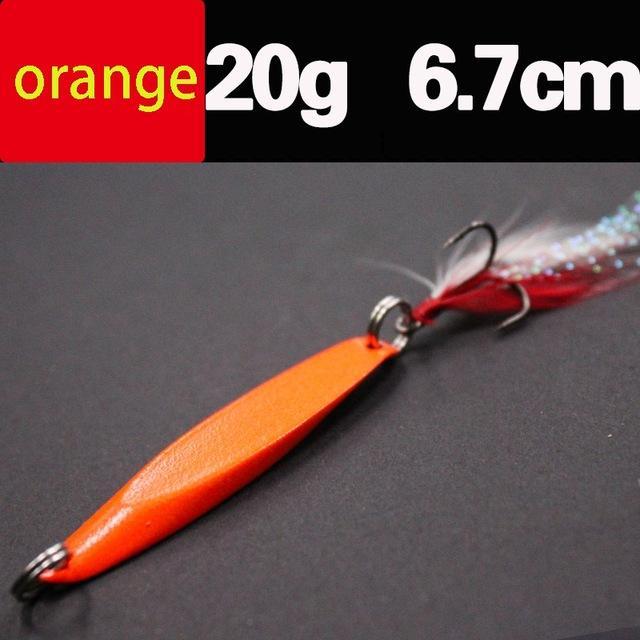 Lures Color Sequins Metal Bass Hard Spoon Bait 7G/10G/14G/20G Jig Lure Baits