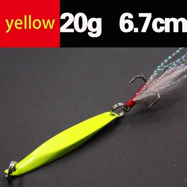 Lures Color Sequins Metal Bass Hard Spoon Bait 7G/10G/14G/20G Jig Lure Baits