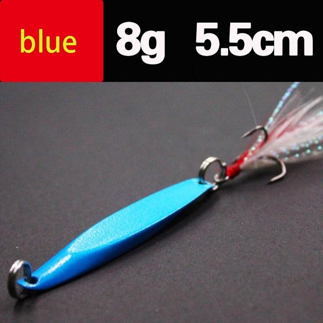 Lures Color Sequins Metal Bass Hard Spoon Bait 7G/10G/14G/20G Jig Lure Baits