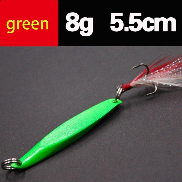 Lures Color Sequins Metal Bass Hard Spoon Bait 7G/10G/14G/20G Jig Lure Baits
