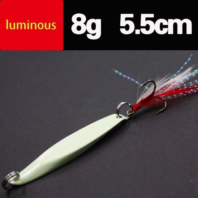 Lures Color Sequins Metal Bass Hard Spoon Bait 7G/10G/14G/20G Jig Lure Baits