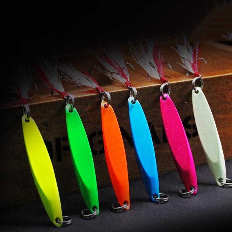 Lures Color Sequins Metal Bass Hard Spoon Bait 7G/10G/14G/20G Jig Lure Baits