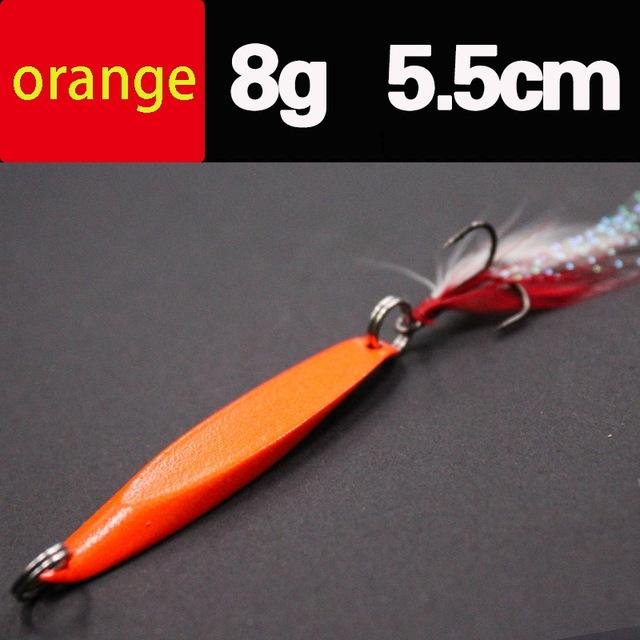 Lures Color Sequins Metal Bass Hard Spoon Bait 7G/10G/14G/20G Jig Lure Baits