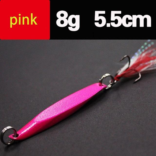 Lures Color Sequins Metal Bass Hard Spoon Bait 7G/10G/14G/20G Jig Lure Baits