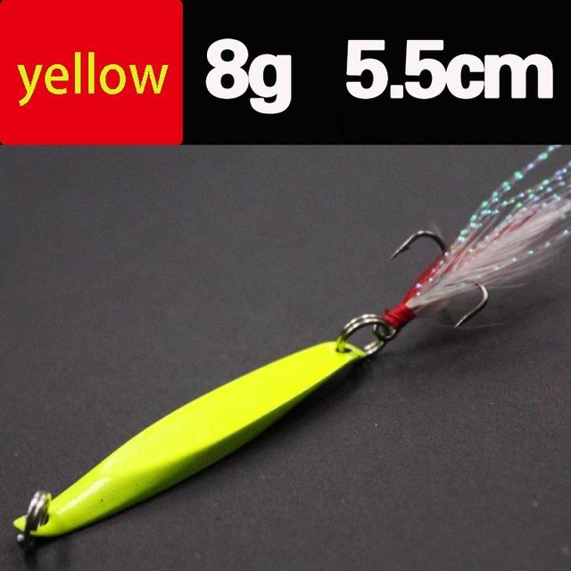 Lures Color Sequins Metal Bass Hard Spoon Bait 7G/10G/14G/20G Jig Lure Baits