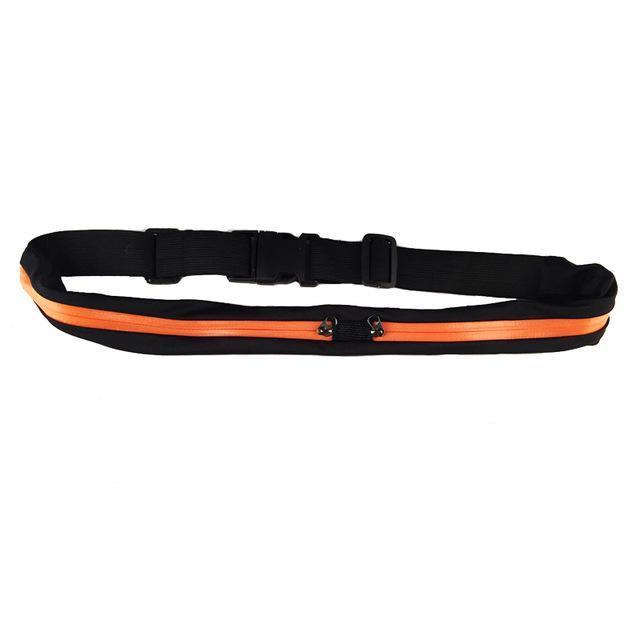 Portable Waist Double Pocket Elastic Molle Bag Barrel-Shaped Mobile Phone Belt