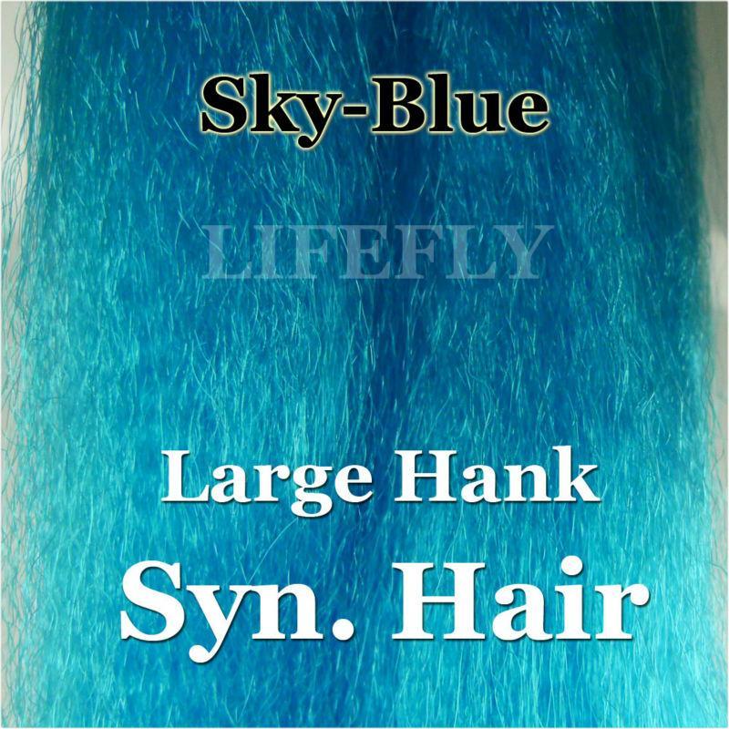 Sky Blue Color / Large Hank Of Synthetic Hair, Hair, Fly Tying, Jig, Lure Making