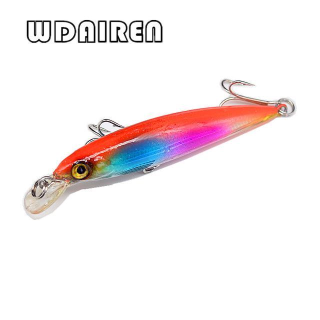 Wdairen 1Pcs S Crankbait 8.5Cm 7.2G Laser Floating Minnow Laser Hard Bait 3D