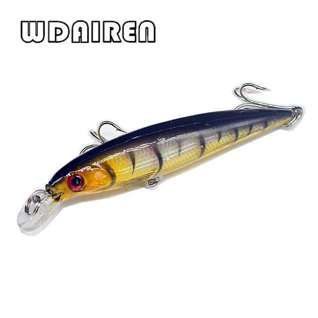 Wdairen 1Pcs S Crankbait 8.5Cm 7.2G Laser Floating Minnow Laser Hard Bait 3D