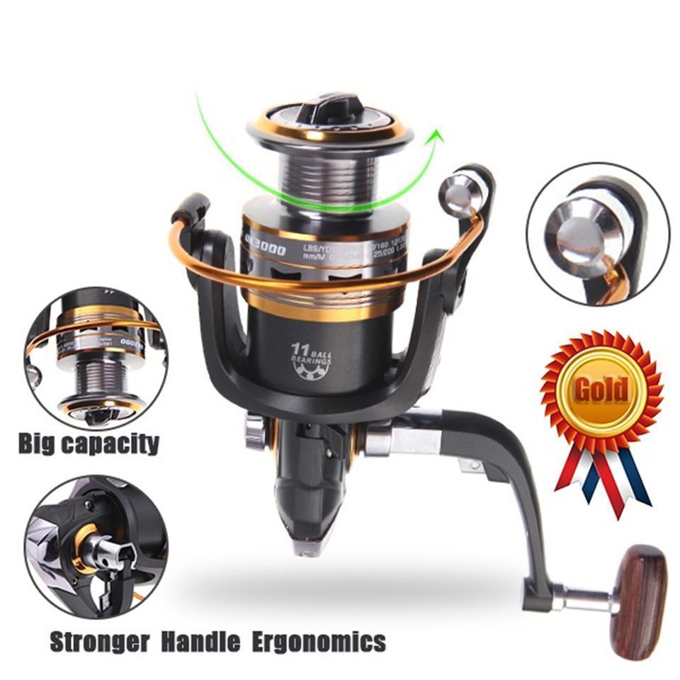 Carp Spinning Fishing Reel Lure Left / Right Handle Interchangeable