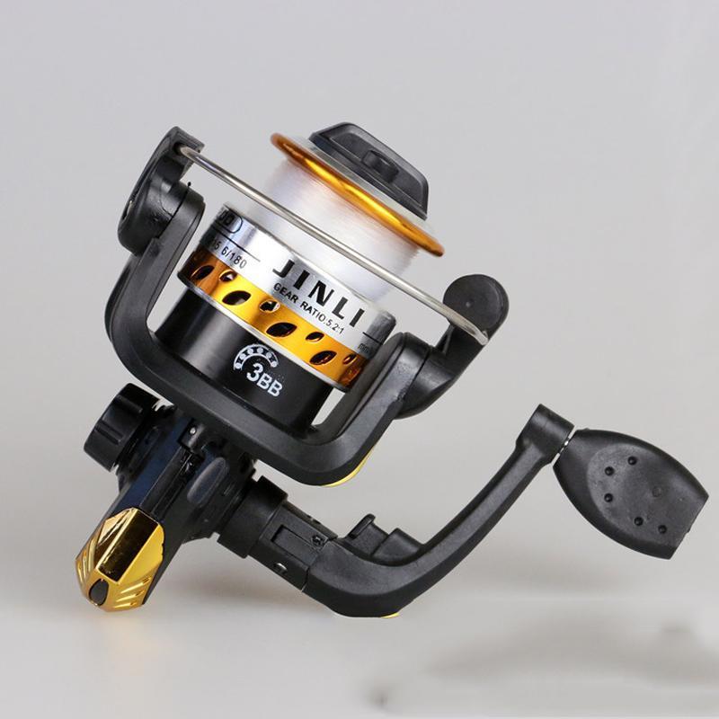 Fishing Reel Pre-Loading Spinning Wheel 200S Plastic Handle 160G 3 Bb With Metal