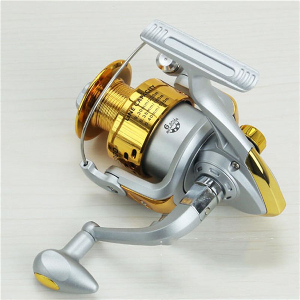 Fishing Reel Pre-Loading Spinning Wheel Metal Blue Brown Two Color 5.5:1 1000S