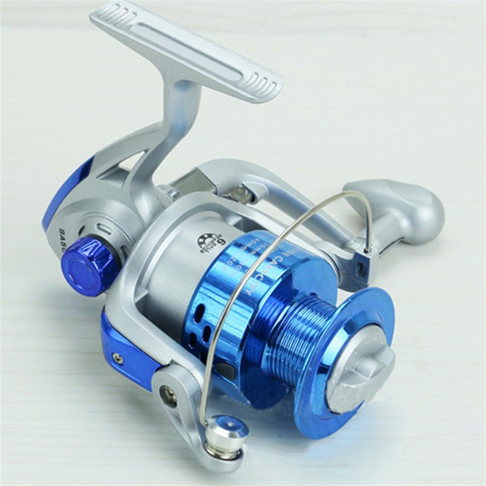 Fishing Reel Pre-Loading Spinning Wheel Metal Blue Brown Two Color 5.5:1 1000S