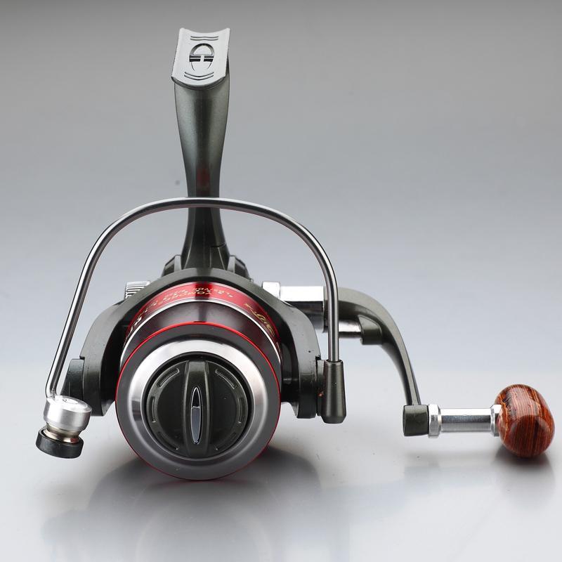 High Speed Fishing Reel Pre-Loading Spinning Wheel Wooden Handle 5.5:1 12+1 Bb