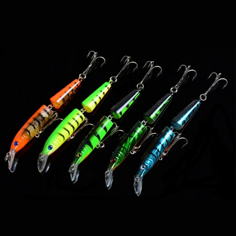 L104H 5Pcs/Lot 10.5Cm 9.6G Fishing Jointed Minnow Lures Fish Bait Minow Lures