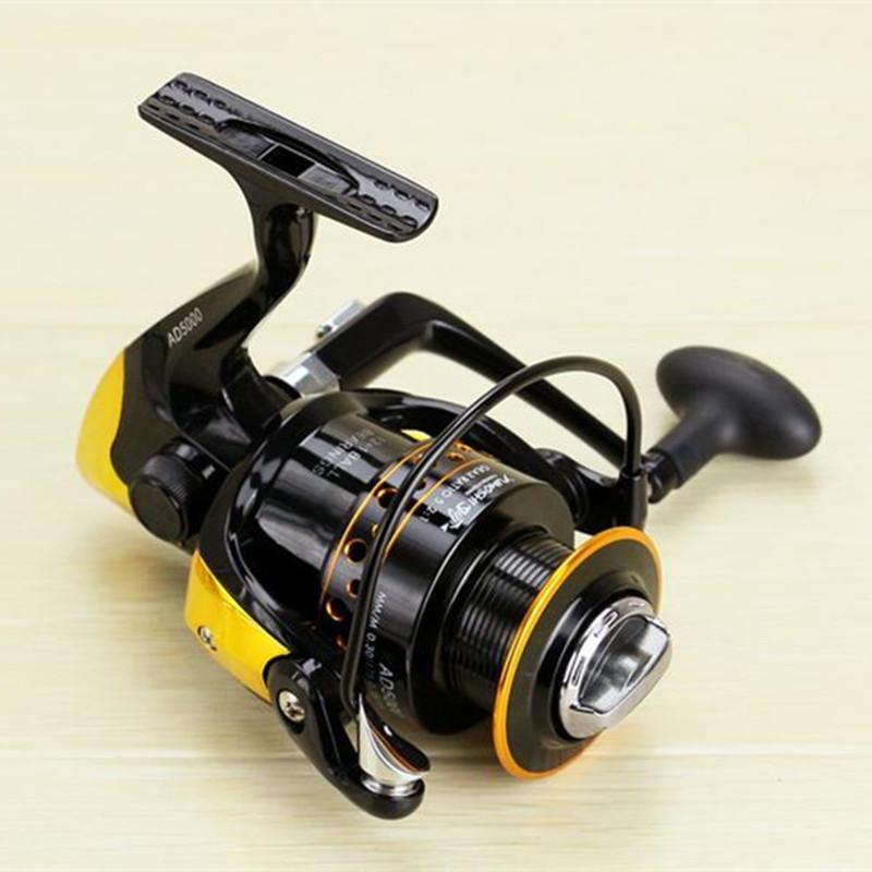 Super Strong Fishing Reel Pre-Loading Spinning Wheel 2000/9000S Black Yellow