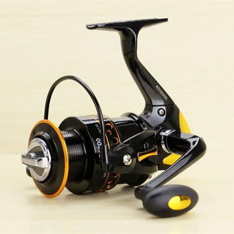 Super Strong Fishing Reel Pre-Loading Spinning Wheel 2000/9000S Black Yellow