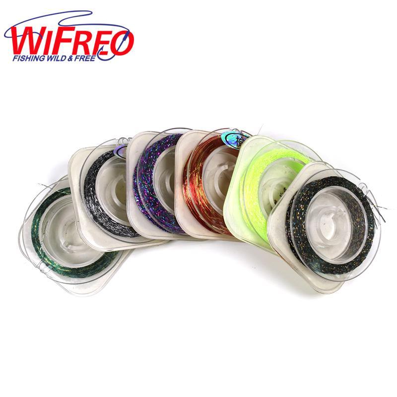 Wifreo Fishing Rod Guide Ring Wrapping Line Rod Building Thread Metallic Flash