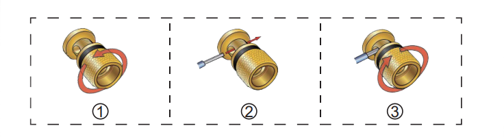 Bare wire connection illustration