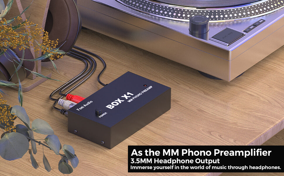 Phono Preamp for Turntable with Volume Control Box X1