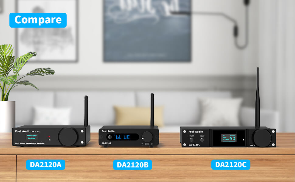 campare with DA2120A BLUETOOTH AMPLIFIER