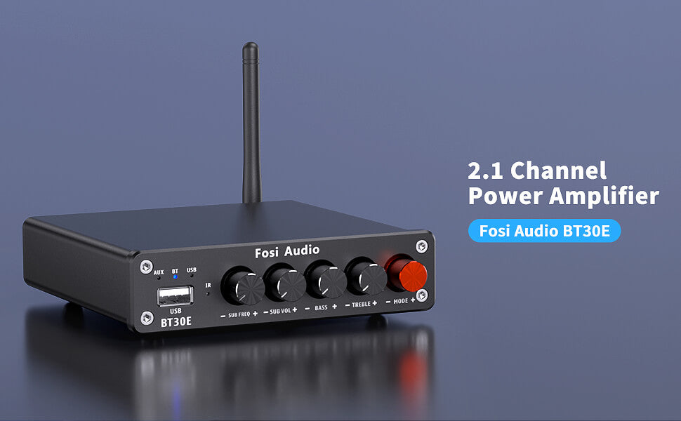 Fosi Audio 2.1 Channel Bluetooth 5.0 Amplifier  BT30E Subwoofer 50W x2 +100W