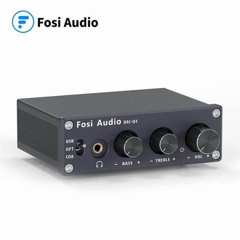 Fosi Audio Q4 Mini Stereo Gaming DAC Headphone Amplifier