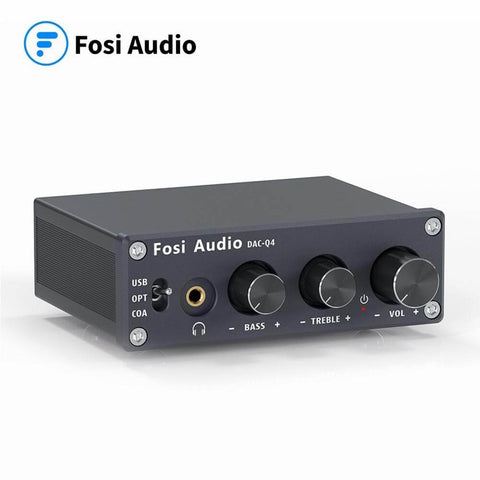 Fosi Audio Q4 Mini Stereo Gaming DAC Headphone Amplifier