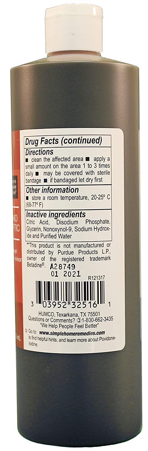 Humco Povidone Iodine 10% Topical Solution - 16 oz