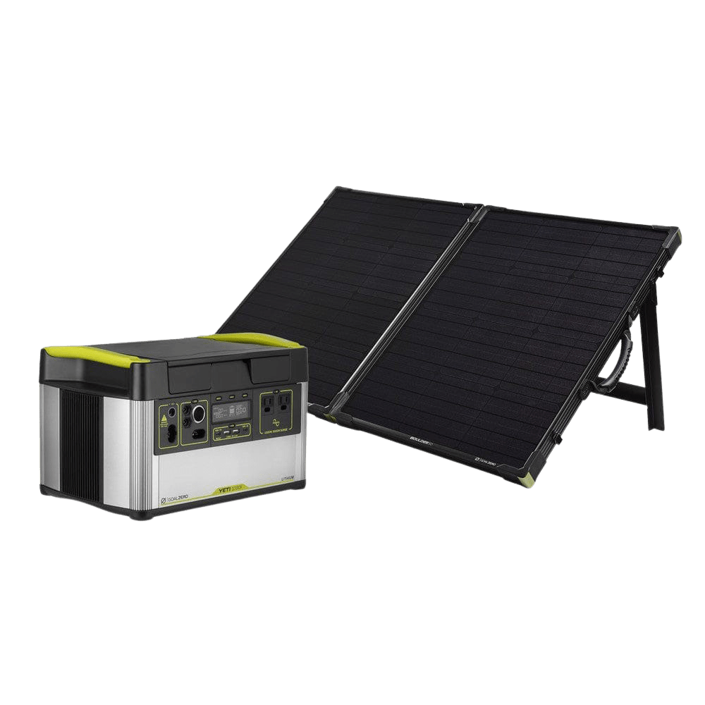 Goal Zero Yeti 1000x 120v Solar Kit W/ Boulder 100bc