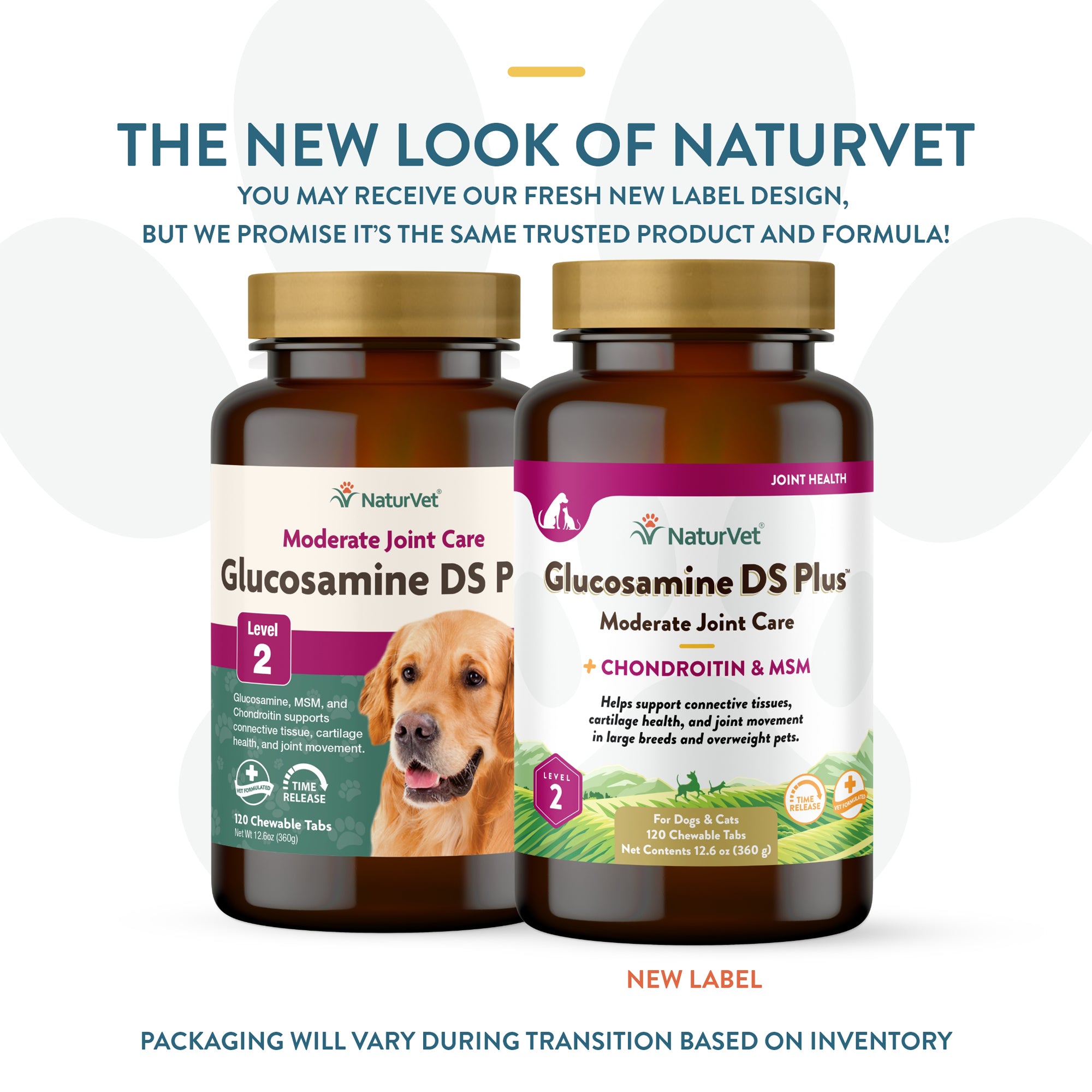 NaturVet Glucosamine DS Plus Level 2 Chewable Tablets