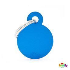 My Family Pet Tags Blue Circle