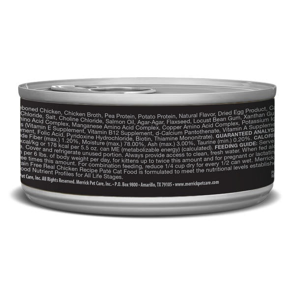 Merrick Backcountry Grain Free Chicken Pate Canned Cat Food