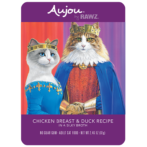 Aujou Chicken Breast & Duck Recipe Cat Food Pouch