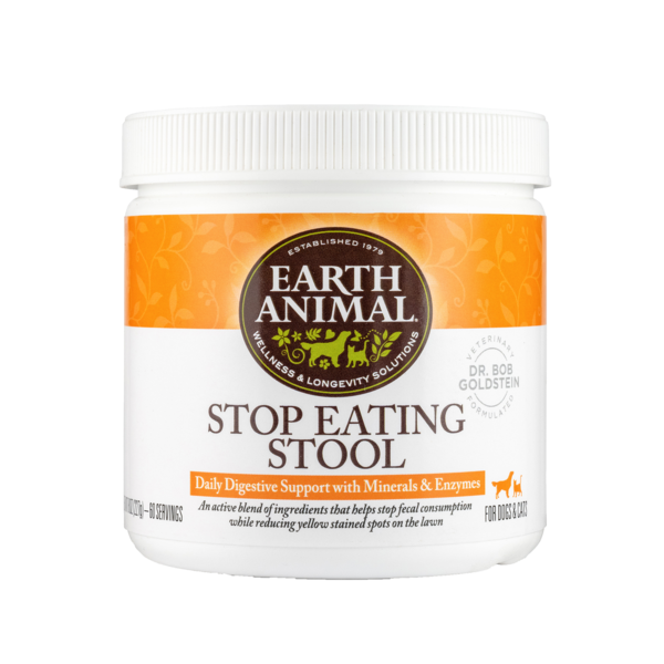 Earth Animal Stop Eating Stool Supplement for Dogs & Cats