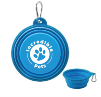 Incredible Pets Collapsible Silicone Travel Bowl
