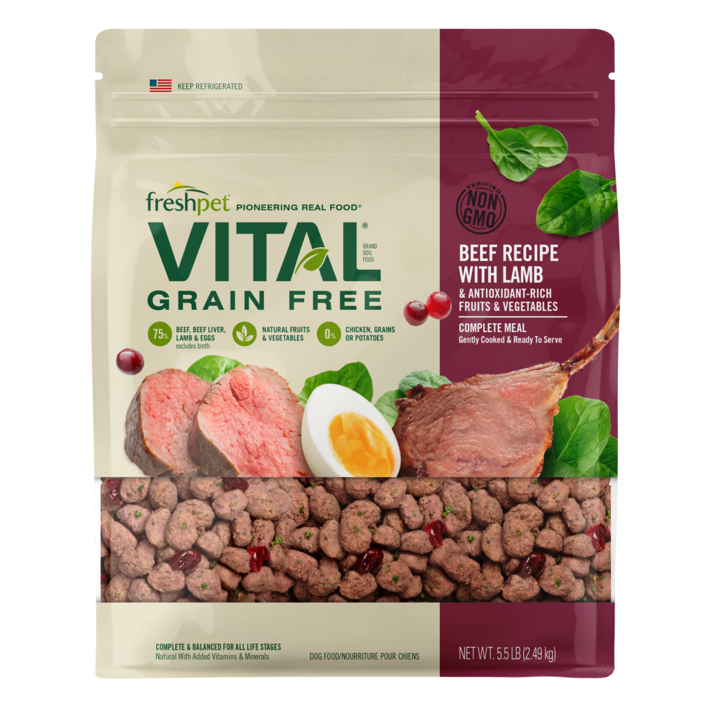 Fresh Pet Vital Grain Free Complete Meal Beef with Lamb Recipe for Dogs