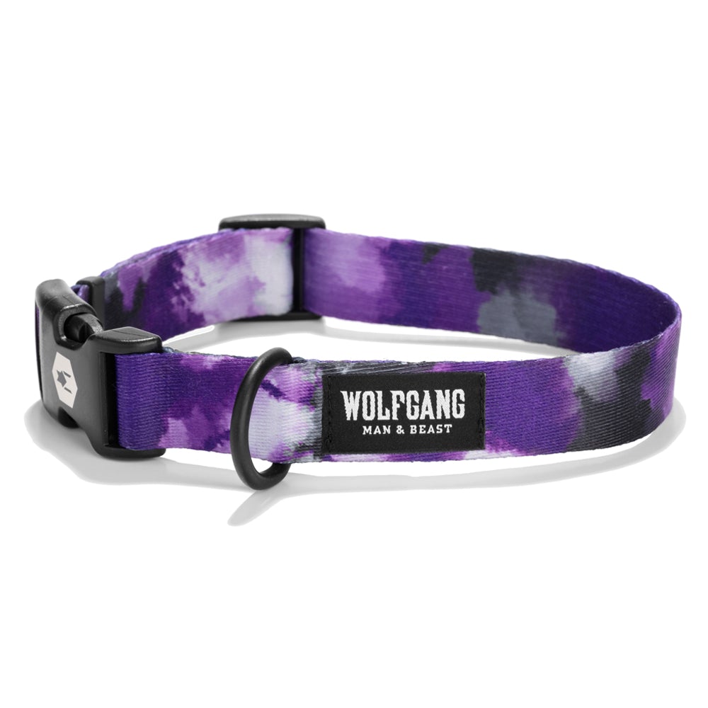 Coastal Wolfgang Man & Beast Purple Tiedye Collar
