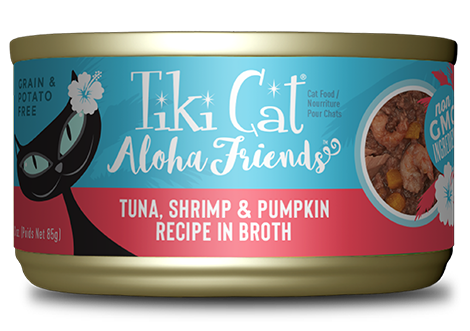 Tiki Cat Aloha Friends Grain Free Tuna with Shrimp and Pumpkin Canned Cat Food