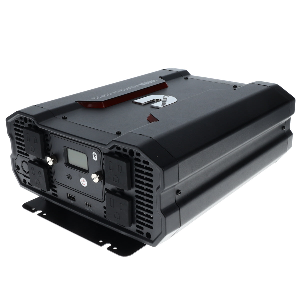 Cummins 2000 Watt Power Inverter Modified Sine Wave Truck Inverter 12V to 110 Volts Four AC Outlets Two USB Ports (Full Cable Kit Included)