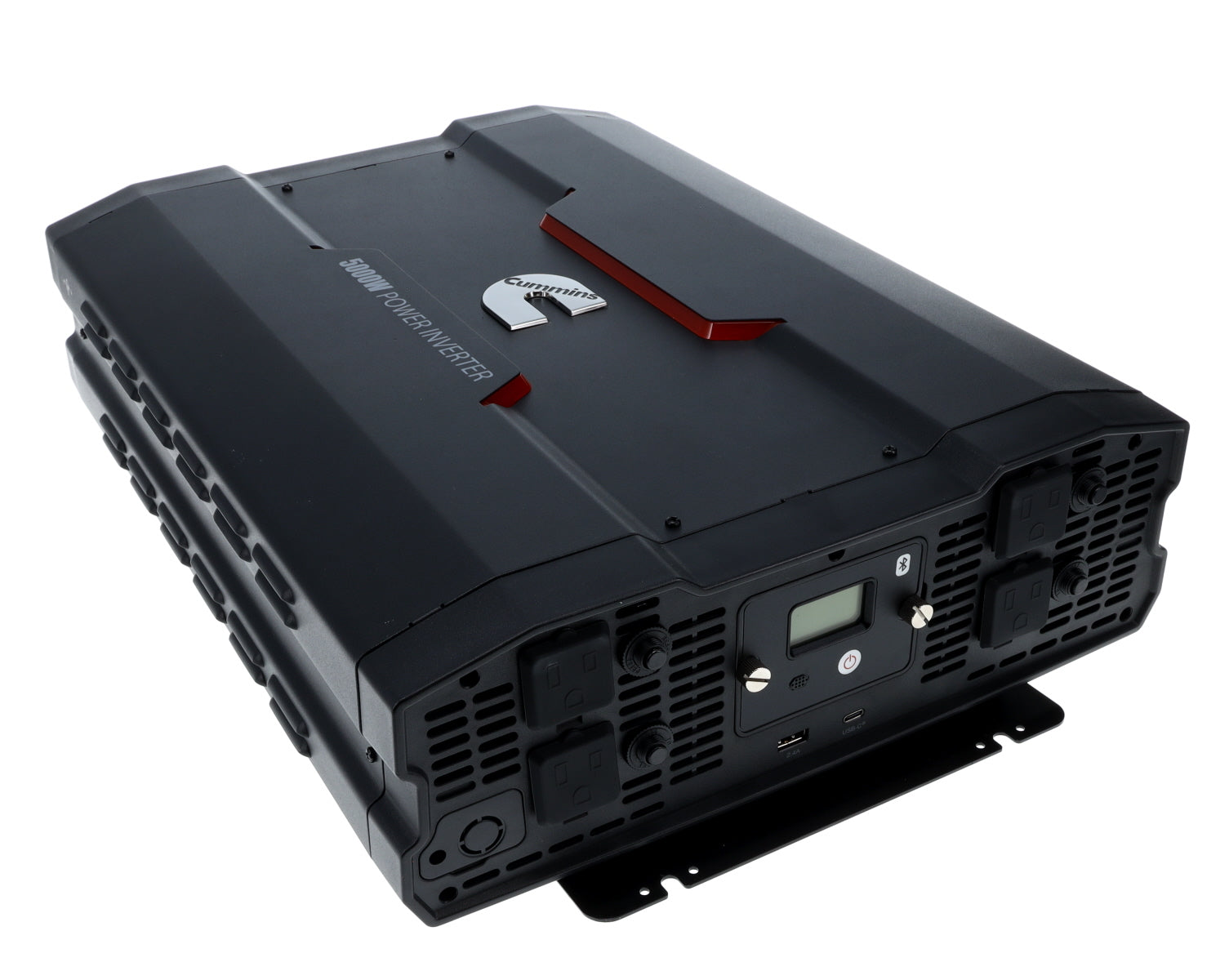 Cummins 5000 Watt Power Inverter Modified Sine Wave Truck Inverter 12V to 110 Volts Four AC Outlets Two USB Ports (Full Cable Kit Included) CMN5000W