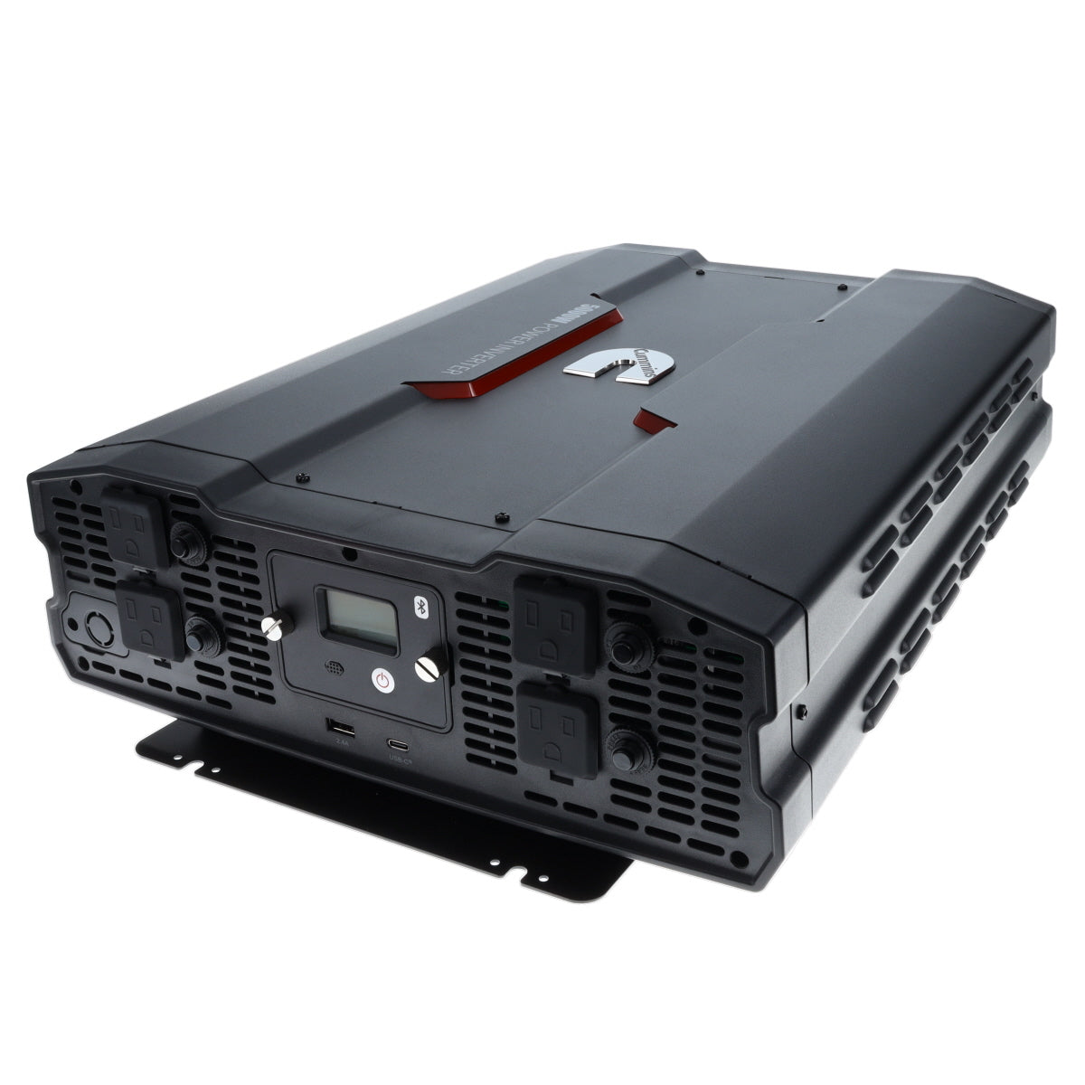 Cummins 5000 Watt Power Inverter Modified Sine Wave Truck Inverter 12V to 110 Volts Four AC Outlets Two USB Ports (Full Cable Kit Included) CMN5000W