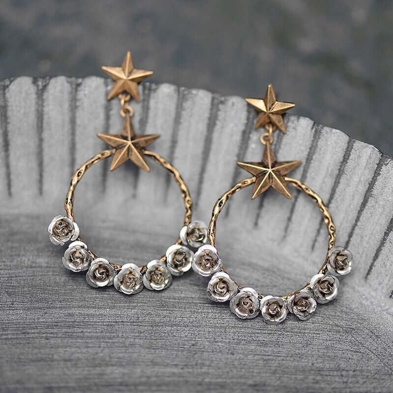 Starry Desert Rose Earrings