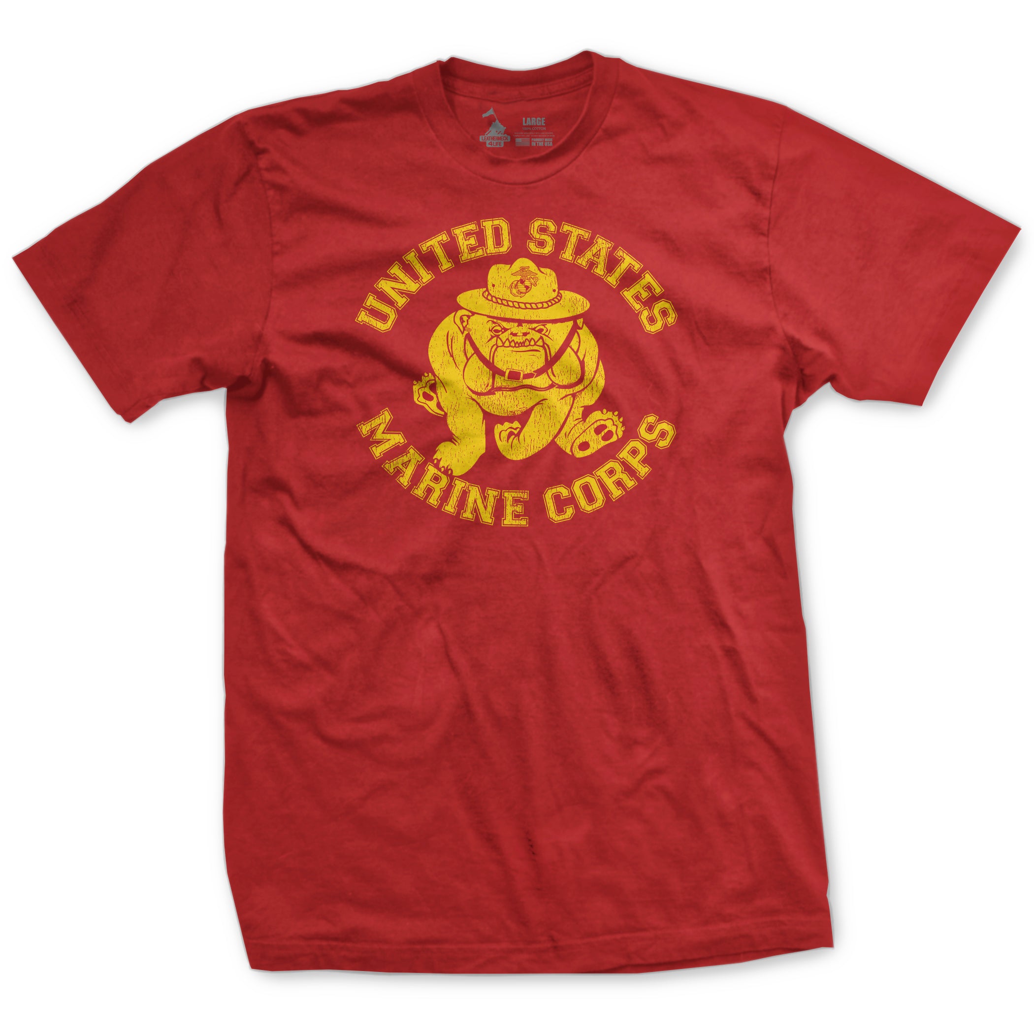  Old School '80s Gunny Highway Bulldog Tee-Red 